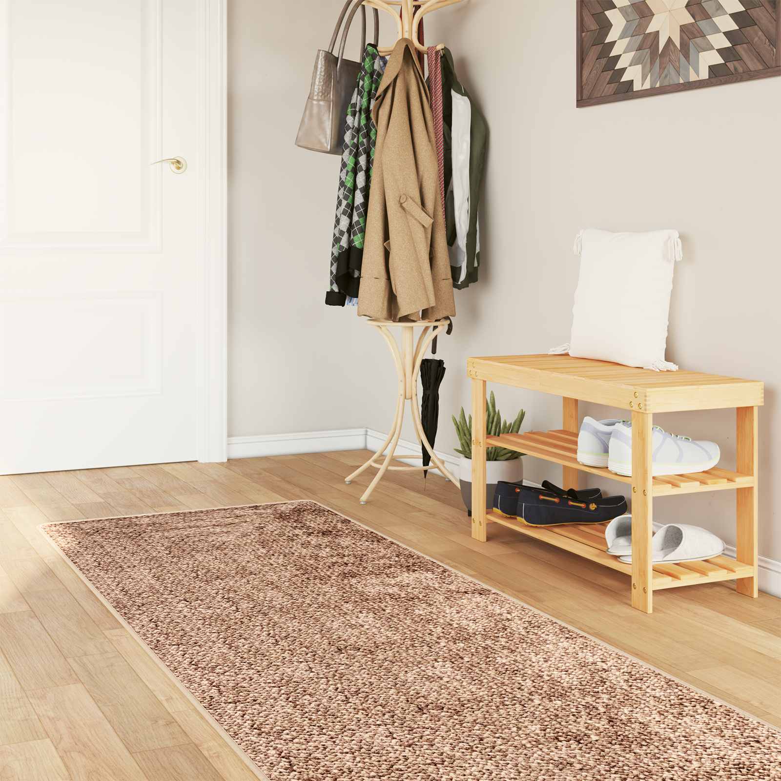 Vloerkleedloper MARSA Geel 100 x 400 cm Polyester en PVC