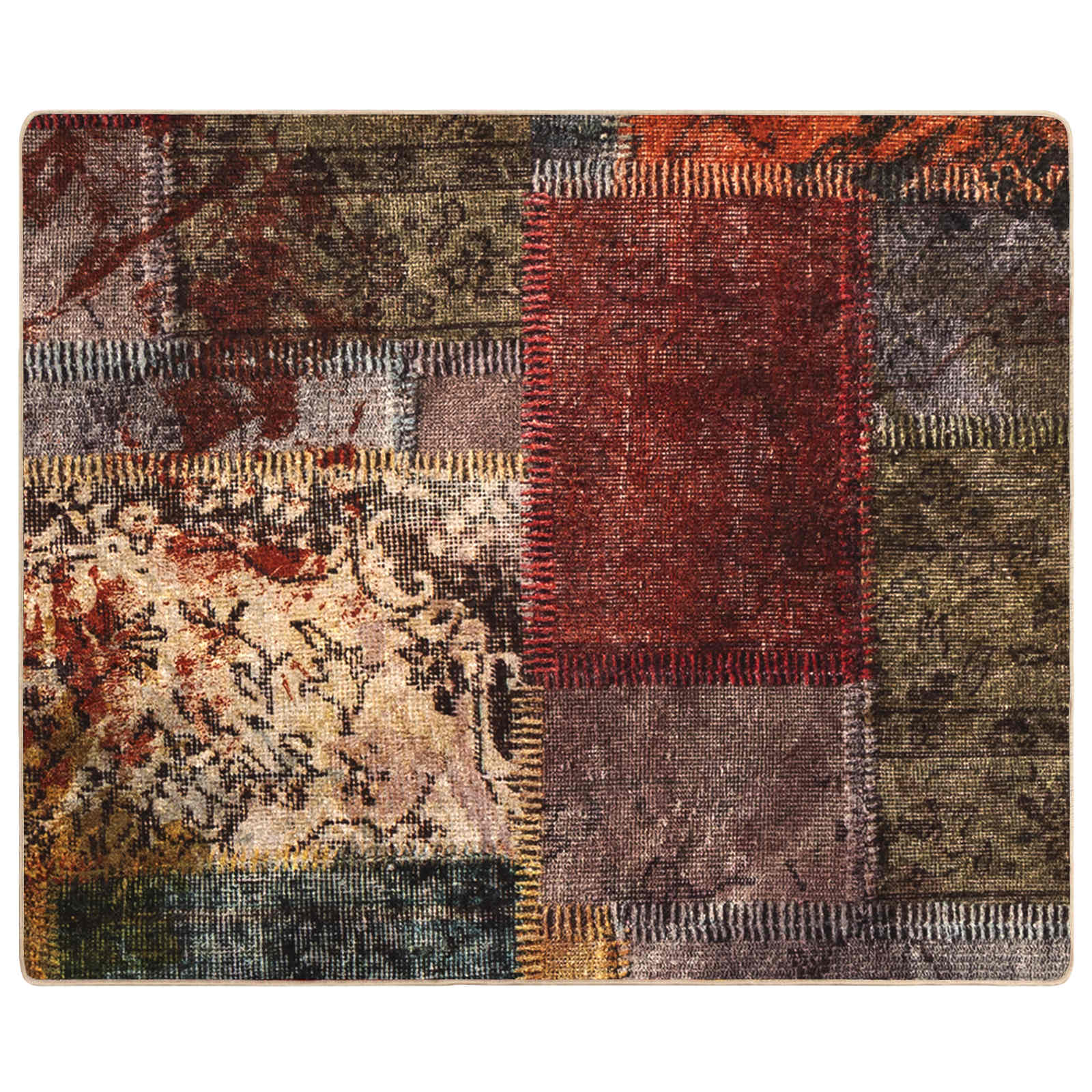 Vloerkleedloper MARSA Multikleur 80 x 100 cm Polyester en PVC