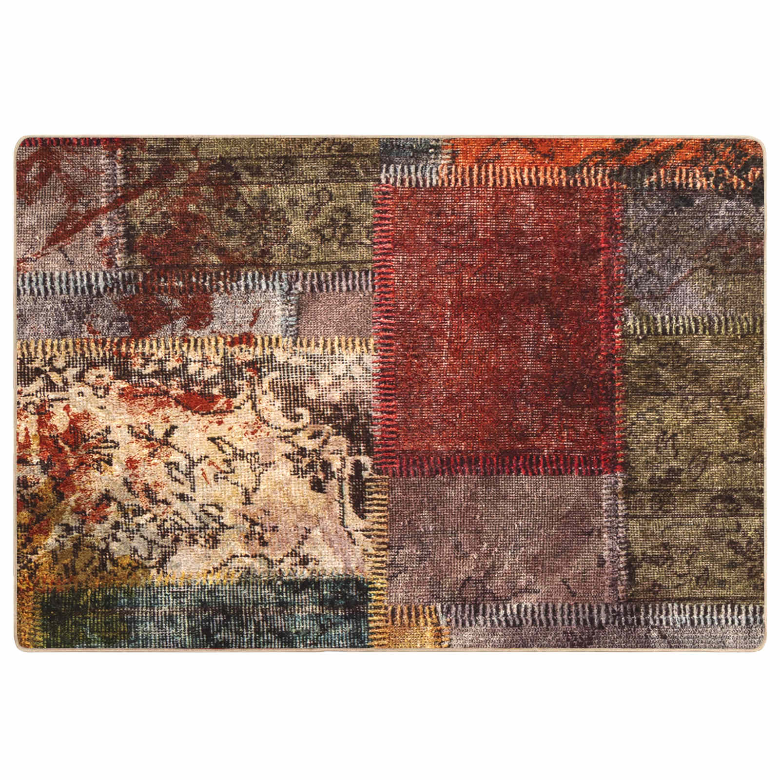 Vloerkleedloper MARSA Multikleur 100 x 150 cm Polyester en PVC