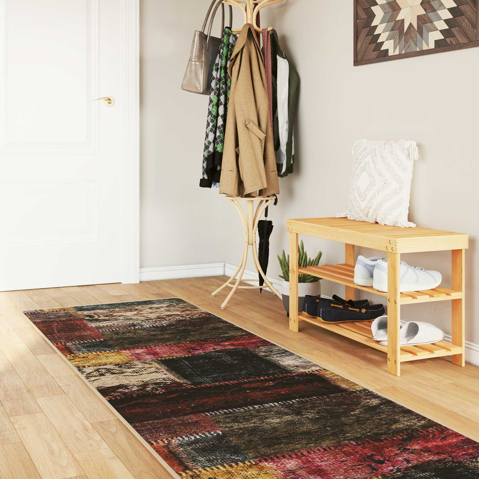 Vloerkleedloper MARSA Multikleur 100 x 350 cm Polyester en PVC