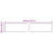 Vloerkleedloper MARSA Multikleur 100 x 450 cm Polyester en PVC