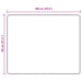 Vloerkleedloper MARSA Zwart 80 x 100 cm Polyester en PVC
