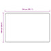 Vloerkleedloper MARSA Zwart 100 x 150 cm Polyester en PVC