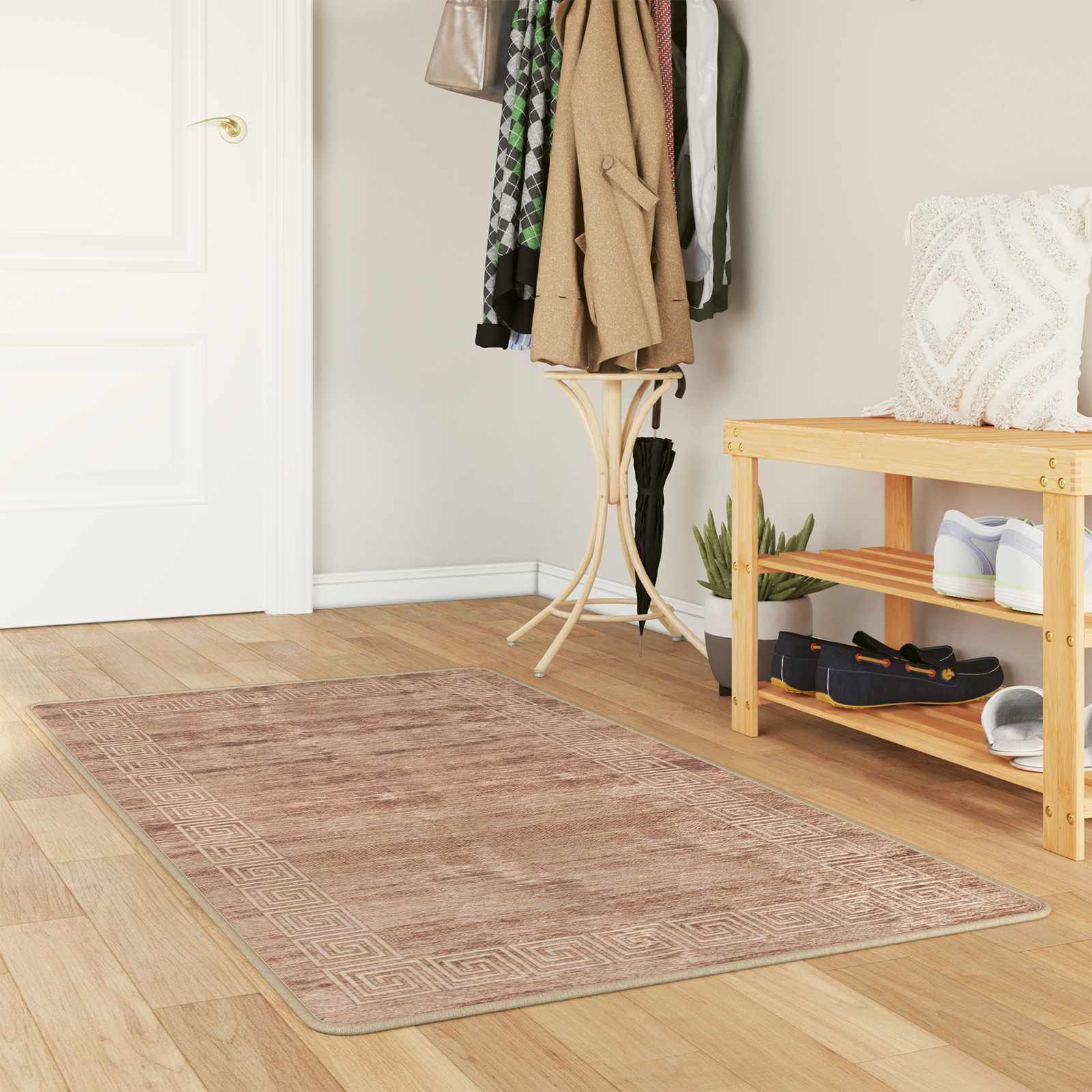 Vloerkleedloper MARSA Wit 80 x 200 cm Polyester en PVC