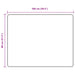 Vloerkleedloper MARSA Grijs 80 x 100 cm Polyester en PVC