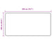 Vloerkleedloper MARSA Grijs 100 x 200 cm Polyester en PVC