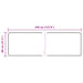 Vloerkleedloper MARSA Zwart 80 x 350 cm Polyester en PVC