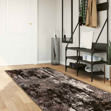 Vloerkleedloper MARSA Zwart 100 x 300 cm Polyester en PVC