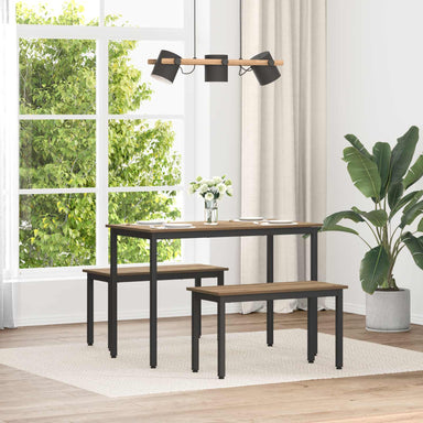 Bank Ambachtelijk eiken 80 x 35 x 45 cm Bewerkt hout