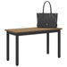 Bank Ambachtelijk eiken 80 x 35 x 45 cm Bewerkt hout
