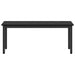Bank Zwart Eiken 110 x 35 x 45 cm Bewerkt hout