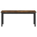 Bank Rook Eik 110 x 35 x 45 cm Bewerkt hout