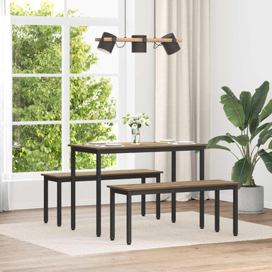 Bank Ambachtelijk eiken 110 x 35 x 45 cm Bewerkt hout