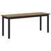 Bank Ambachtelijk eiken 110 x 35 x 45 cm Bewerkt hout