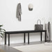 Bank Zwart Eiken 160 x 35 x 45 cm Bewerkt hout