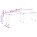 Bank Sonoma 160 x 35 x 45 cm Bewerkt hout