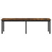 Bank Rook Eik 160 x 35 x 45 cm Bewerkt hout