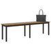 Bank Ambachtelijk eiken 160 x 35 x 45 cm Bewerkt hout