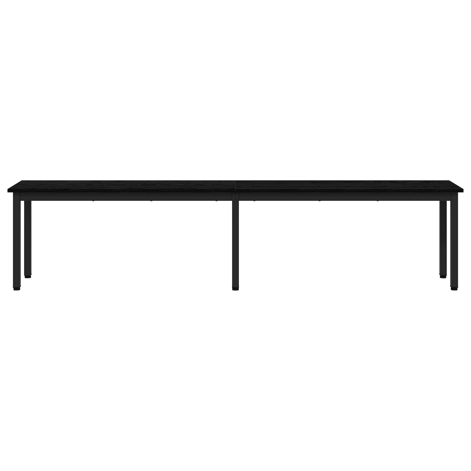 Bank Zwart Eiken 200 x 35 x 45 cm Bewerkt hout