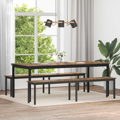Bank Rook Eik 200 x 35 x 45 cm Bewerkt hout