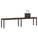 Bank Rook Eik 200 x 35 x 45 cm Bewerkt hout