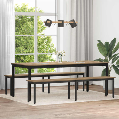 Bank Ambachtelijk eiken 200 x 35 x 45 cm Bewerkt hout