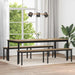 Bank Ambachtelijk eiken 200 x 35 x 45 cm Bewerkt hout