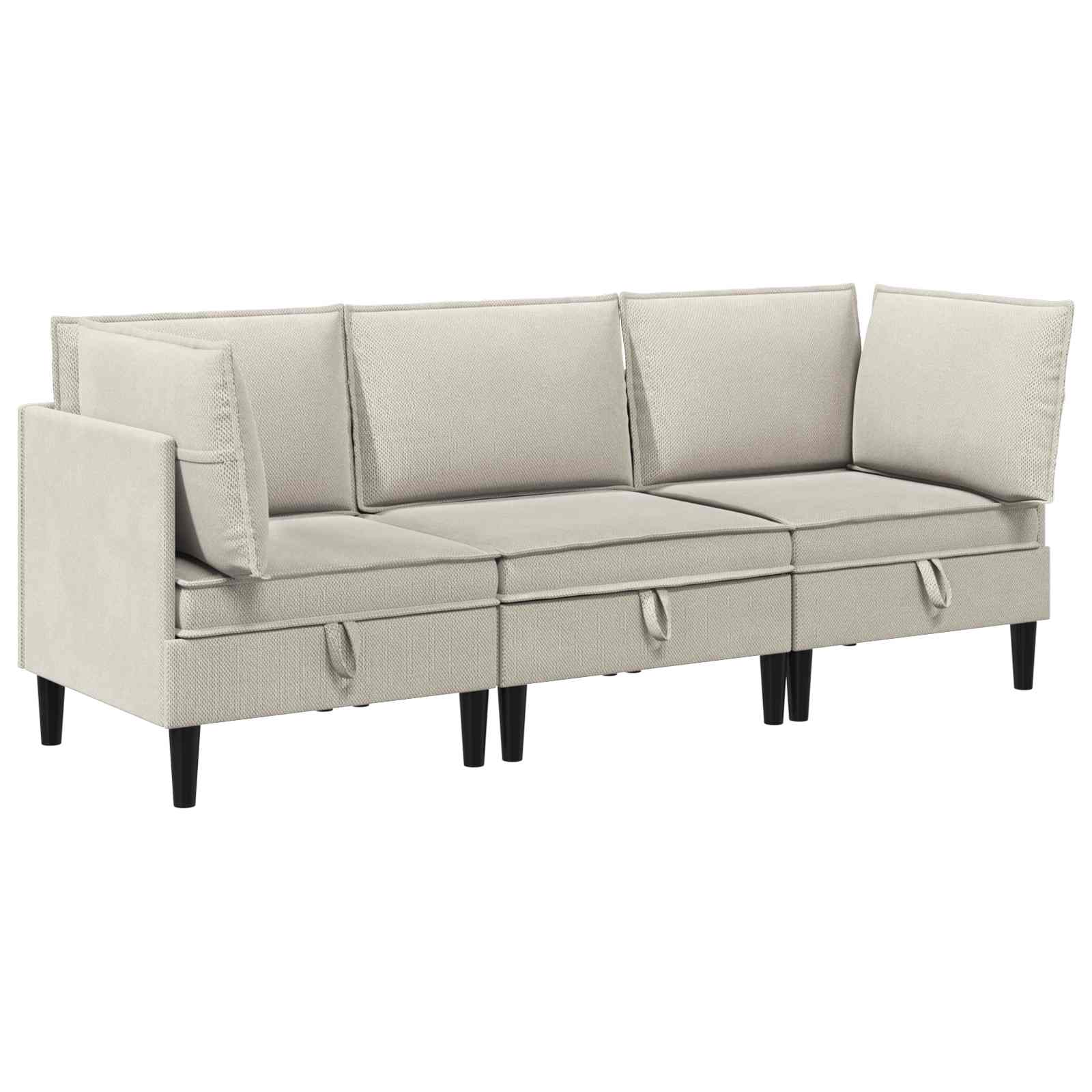Woonkamer Meubelset 3 st Havermout Stof