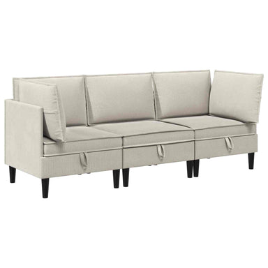 Woonkamer Meubelset 3 st Havermout Stof