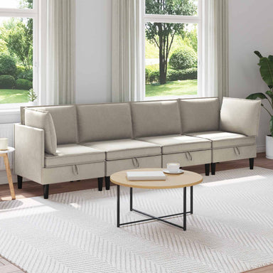 Woonkamer Meubelset 4 st Havermout Stof