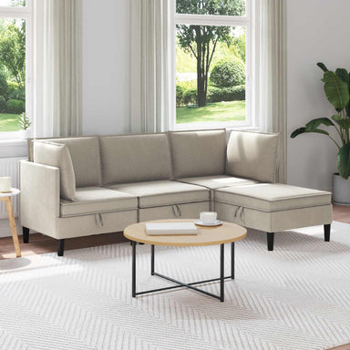 Woonkamer Meubelset 4 st Havermout Stof