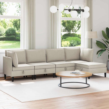 Woonkamer Meubelset 5 st Havermout Stof
