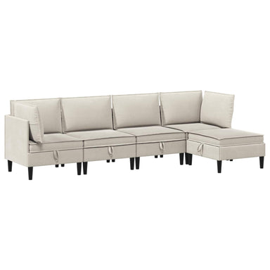 Woonkamer Meubelset 5 st Havermout Stof