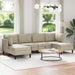 Woonkamer Meubelset 6 st Zand Stof