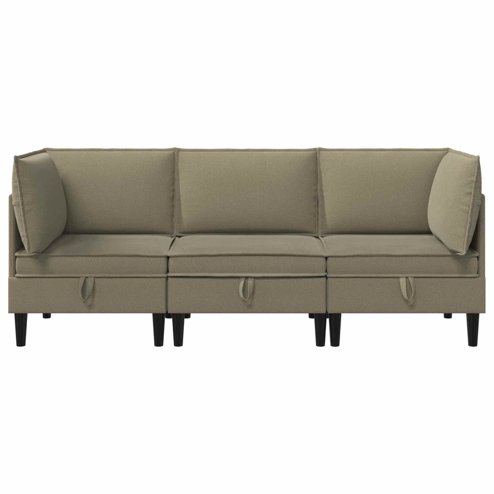 Woonkamer Meubelset 3 st Kaki Stof