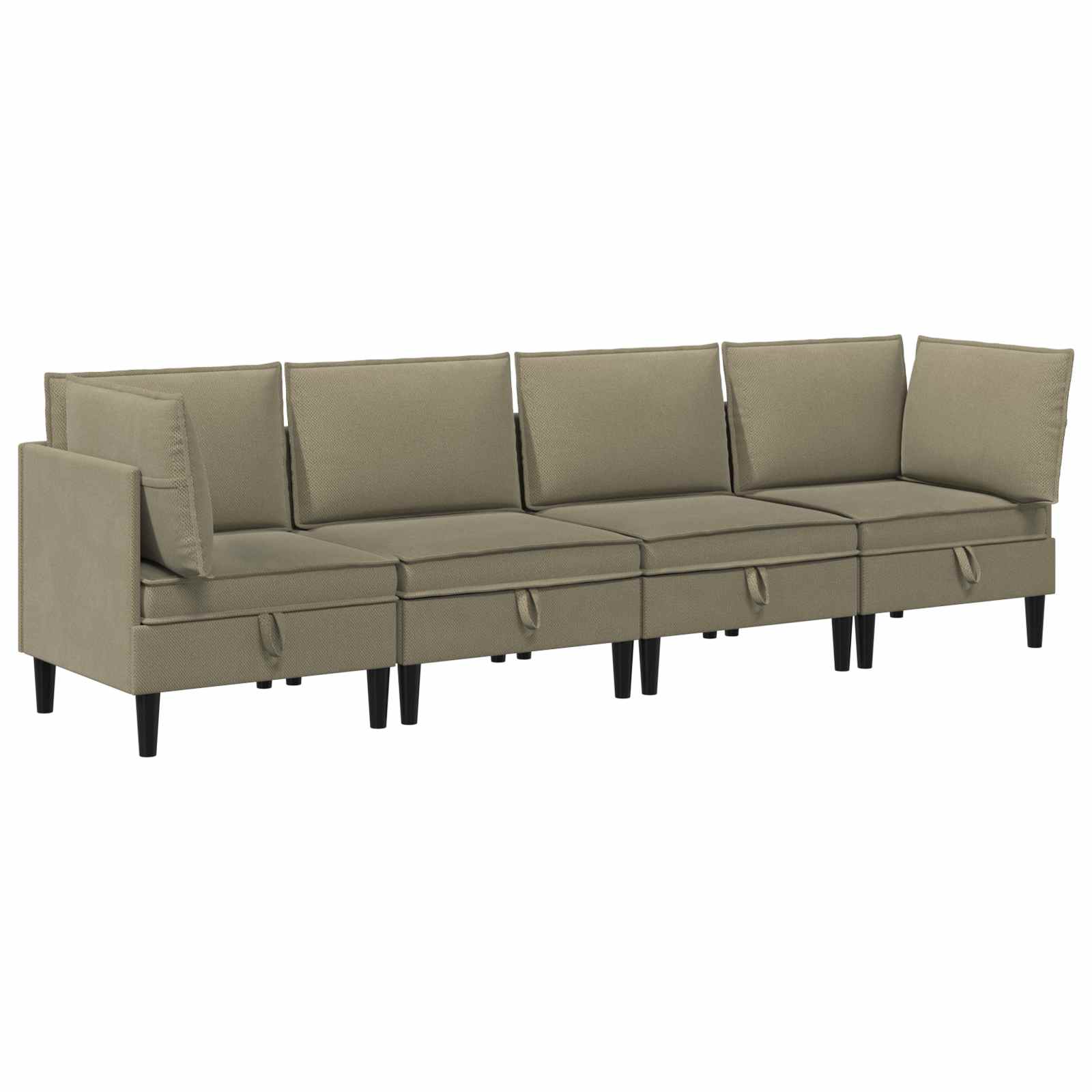 Woonkamer Meubelset 4 st Kaki Stof