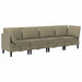 Woonkamer Meubelset 4 st Kaki Stof
