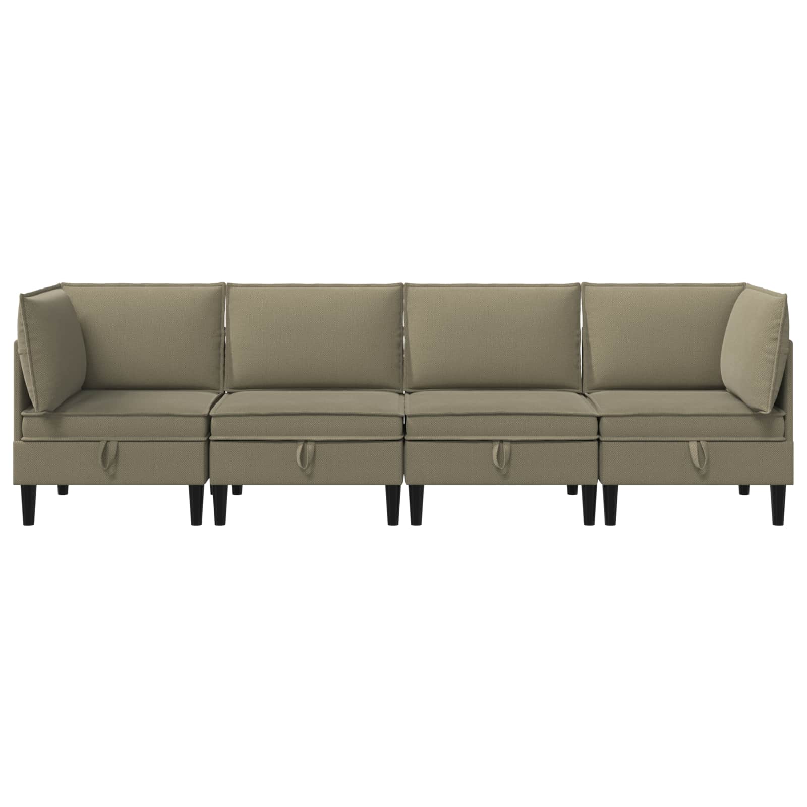 Woonkamer Meubelset 4 st Kaki Stof