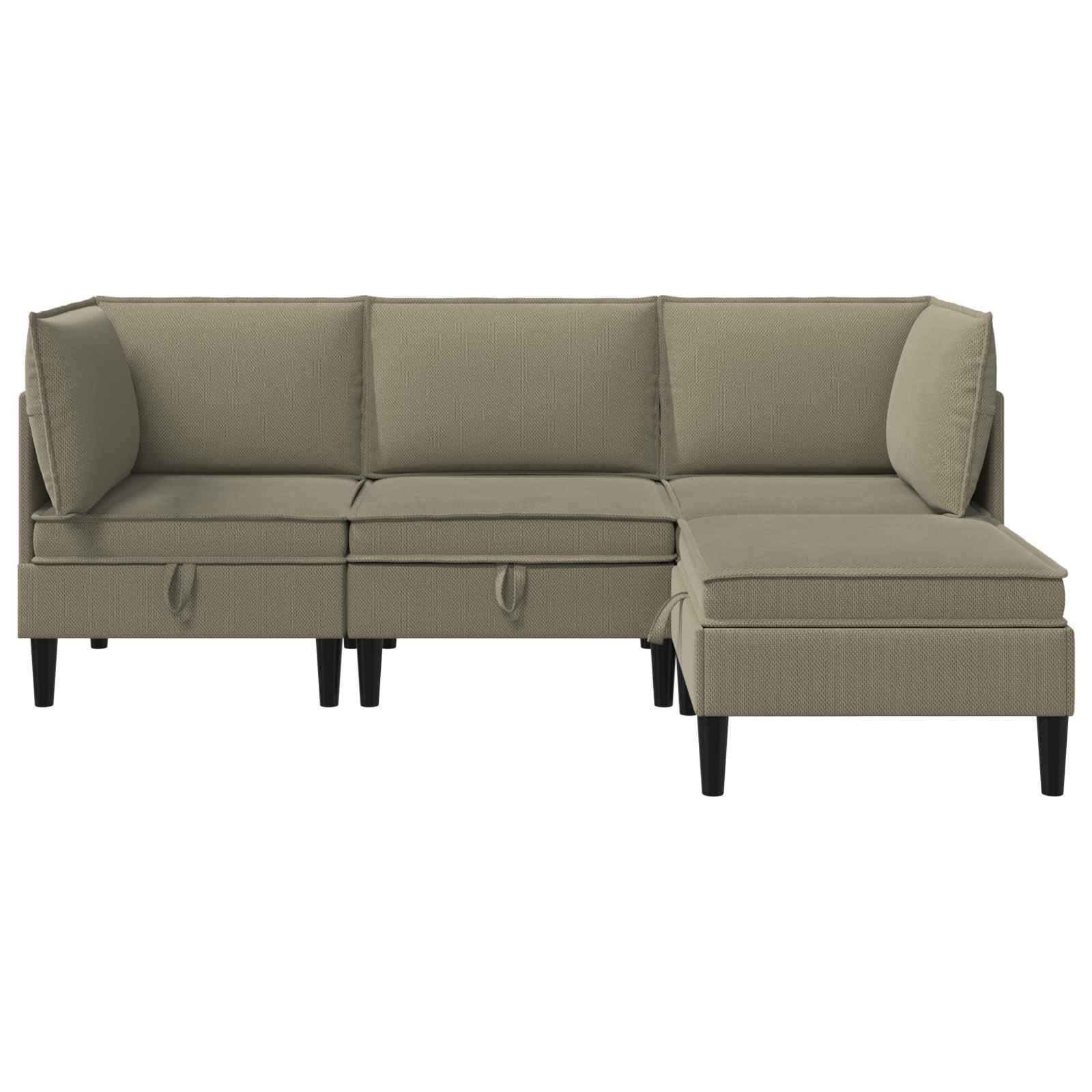 Woonkamer Meubelset 4 st Kaki Stof