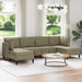 Woonkamer Meubelset 6 st Kaki Stof