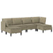 Woonkamer Meubelset 6 st Kaki Stof