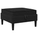 Woonkamer Meubelset 5 st Zwart Stof