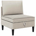 Middelse Sofa met Opbergruimte Havermout Fluweel