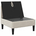 Middelse Sofa met Opbergruimte Havermout Fluweel