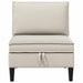 Middelse Sofa met Opbergruimte Havermout Fluweel