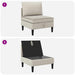 Middelse Sofa met Opbergruimte Havermout Fluweel