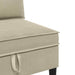 Middelse Sofa met Opbergruimte Zand Fluweel