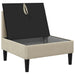 Middelse Sofa met Opbergruimte Zand Fluweel