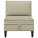Middelse Sofa met Opbergruimte Zand Fluweel