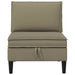 Middelse Sofa met Opbergruimte Kaki Fluweel